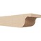 Ekena Millwork 6in. W x 4in. H x 16in. L Del Monte Woodgrain TimberThane Rafter Tail, Primed Tan RFTUR06X04X16DELRCPR - alternate 1
